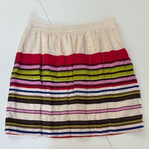 LOFT Colorful Striped Skirt